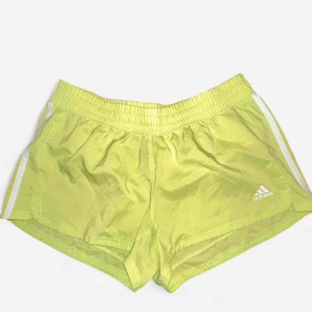 Adidas Women's Bright Green Athletic Shorts